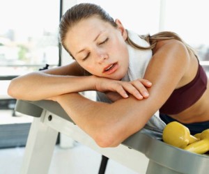 Sleeping at the gym